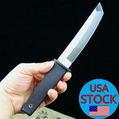 Stainless Steel Long Plastic Handle Outdoor Tactical Knife ABS Sheath, Sports  - Image 1 of 4