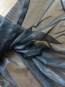 JAB ANSTOETZ 1 Stck Gardinen, schwarz mit Glitzer, 135 breit x 285 lang, edelst! - Bild 1 von 8
