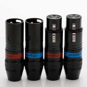 4PCS Audio XLR Connector Gold Plated Plug Hifi XLR Jack Adapter for Signal Cable - Picture 1 of 12