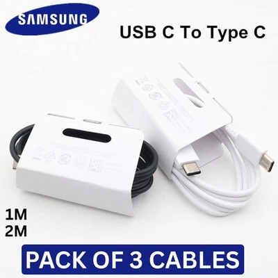 Genuine Samsung Galaxy Type C to C Note S21 Ultra Super Fast USB C Charger Cable - Image 1 of 4