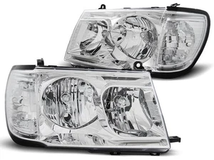 faros para TOYOTA LAND CRUISER FJ100 1998 1999 2000 2001-2004 cromo LHD - Picture 1 of 1