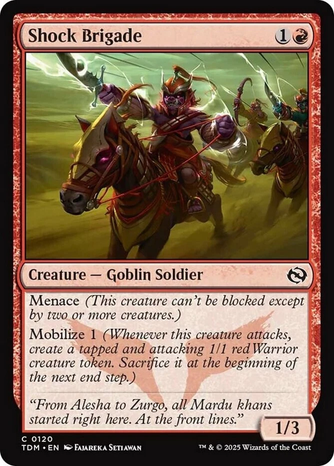 x1 Shock Brigade - Tarkir: Dragonstorm - NM - MTG - Image 1 of 1