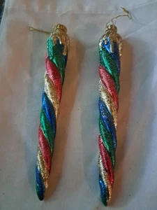 Icicle Ornaments Vtg 2 - Picture 1 of 2