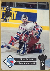 1995-96 Hoyle Eastern Playing Cards #17 Mike Richter - Picture 1 of 2