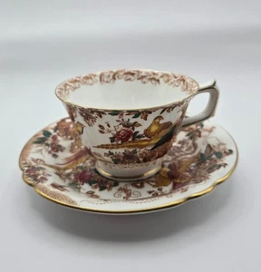 Antique Royal Crown Derby, Olde Avesbury, A.73 Chelsea Shaped Cup & Saucer 1952 - Picture 1 of 16