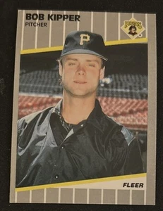 Tarjeta de béisbol Fleer Bob Kipper 1989 #211 Pirates Pitcher en muy buen estado buen estado - Imagen 1 de 2