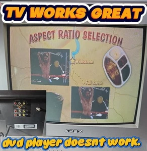 Crt Gaming Tv apex tv at2014dv 20" Tube NES sony Sega Xbox Fast Shipping Vtg - Picture 1 of 14
