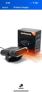 Portable Car Heater And Defroster That Plugs Into Cigarette Lighter For Car - Picture 1 of 1
