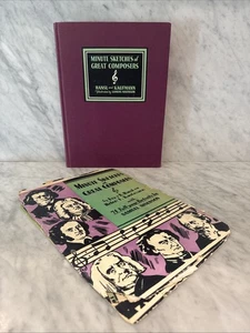 Vintage Minute Sketches of Great Composers by Hansl & Kaufmann 1st Ed. HC 1932 - Picture 1 of 17