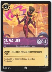 Carte Lorcana Dr. Facilier 38/204 Chapitre 1 Français - Picture 1 of 2