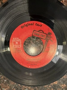 Sesame Street-A B C D- 1976 7” 45rpm Record Jim Henson Original Cast - Picture 1 of 6
