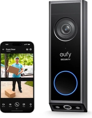 eufy Security Video Doorbell E340 Dual Cameras Delivery Guard 2K HD Wireless - Image 1 of 2
