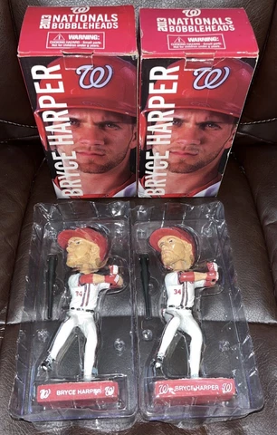 Bryce Harper Bobblehead (2) 2013 Washington Nationals Rookie Of The Year SGA Cover
