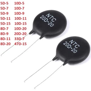 NTC Series Thermistor Resistors Temperature Sensor 5D-5/8D-9/10D-11/8D-20/20D-20 - Picture 1 of 7
