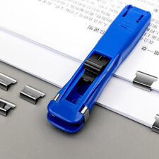 Portable Clip Push Stapler Fixed Binding Reusable Push Clamp Not Damage Papers
