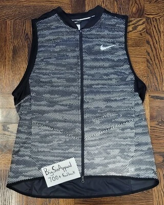 Nike Aeroloft Flash Running 3M Vest -Black- Style# 689168 010 Men's Large - Image 1 of 4