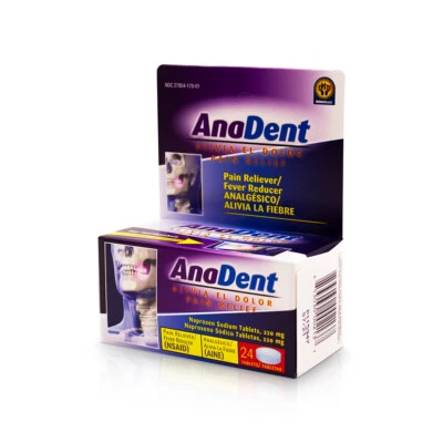 AnaDent 24 Tabs Pain Relief For Toothaches ANA-DENT - Image 1 of 3