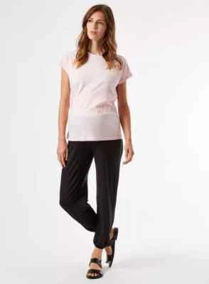 Dorothy Perkins Viscose Elastane Black Maternity Joggers Crop Ankle Grazer £25