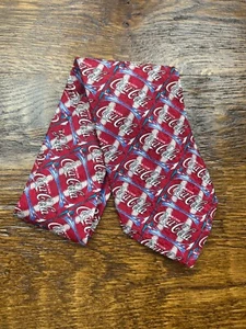 Corbata de Colección COCA-COLA 100 % Seda Roja Hecha en EE. UU. Soda Pop Publicidad - Imagen 1 de 4
