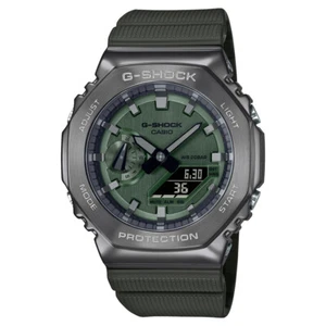 Casio G-Shock GM-2100 Metal Clad Watch Green CasiOak GShock GM-2100B-3A RRP $529 - Picture 1 of 7