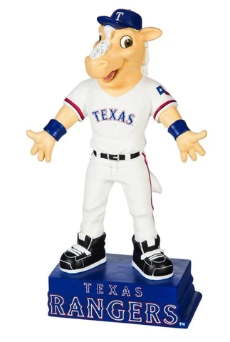 Texas Rangers Mascot Statue Rangers Captain 12 Inches Tall Indoor/Outdoor Cover