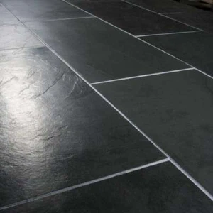 SCHWARZ KALIBRIERTE GERISSENE SCHIEFER Wand- & Bodenfliesen MUSTER - Bild 1 von 3