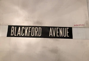 Edinburgh 212 Vintage Linen Destination Bus Blind 1975 29” - Blackford Avenue - Picture 1 of 5