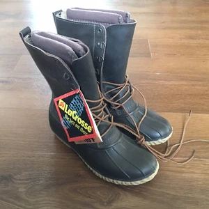 NEW Lacrosse Rubber Leather Snow Rain Boots Removable Liners Size 7 - Picture 1 of 7