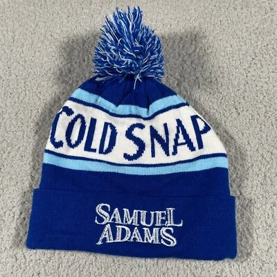 Мужская шапочка Samuel Adams один размер подходит для всех Pom синяя белая вышитая вязаная  - Изображение 1 из 4