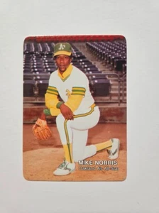MIKE NORRIS 1987 MOTHER'S COOKIES BASEBALL CARD #22 OAKLAND ATHLETICS - Picture 1 of 2