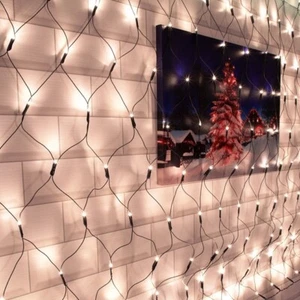 Net Lights 360 LED Warm White LED Net Chaser Lights Xmas 3.5m x 1.2m - Picture 1 of 9