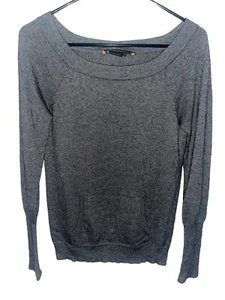 Women's Small BCBGMAXAZRIA Silk/Cashmere Sweater Gray - Picture 1 of 4