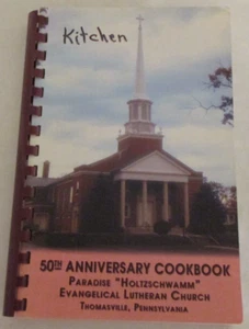 Cookbook by Paradise "Holtzschwamm" Evangelical Lutheran Church (Comb Bound) - Picture 1 of 8