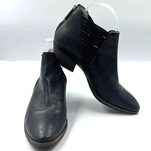 Botas de cuero negro Aquatalia tacón pequeño con cremallera para mujer talla 8 - Imagen 1 de 9