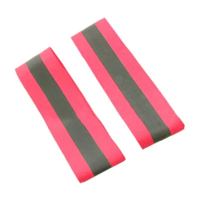 2 peças pulseira de braço reflexiva corrida noturna ciclismo ao ar livre caminhada cinto de segurança - Imagem 1 de 4