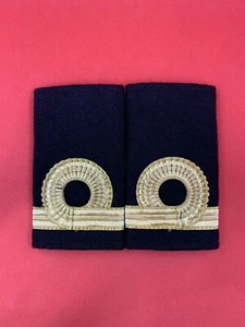 Charretera de la Marina Mercante Jefe de Oficial Jefe de Mate Sin Cordones 1 Rizo - Imagen 1 de 1