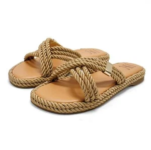 INC International Concepts Women’s Maylee Strappy Espadrille Flat Sandals - Picture 1 of 8