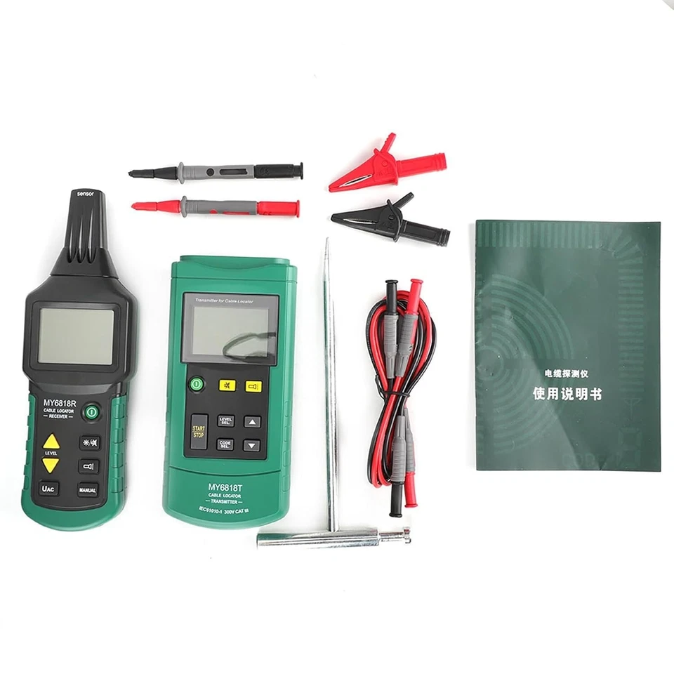 EU Mastech MS6818 Kit Tester Professionale Localizzatore Cavi Rilevatore Tubi