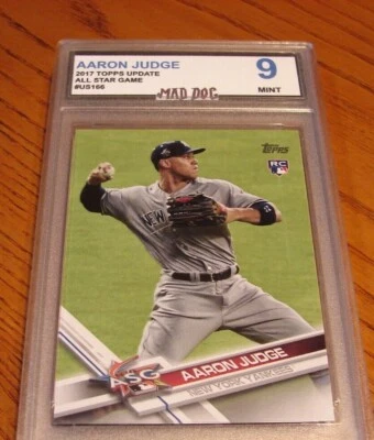 AARON JUDGE Rookie****2017 TOPPS UPDATE****MINT 9*****YANKEES---Mad Dog GRADE - Image 1 of 2