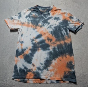 Tie-Dye T-Shirt Orange Gray Soft-Washed Men's Small Old Navy Y2K Retro - Picture 1 of 5