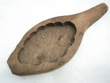 Early Hand Carved Wooden Maple Sugar Candy Mold Primitive Antique Kitchen Tool