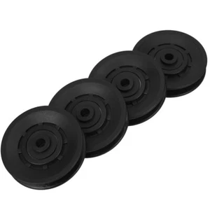 4 Stück Fitness Riemenscheibe Lager Riemenscheibe Räder Riemenscheibe Rad Ersatz - Bild 1 von 12