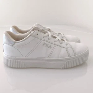 Zapatillas de plataforma FILA Panache blancas con detalles metálicos para mujer talla 5 - Imagen 1 de 9