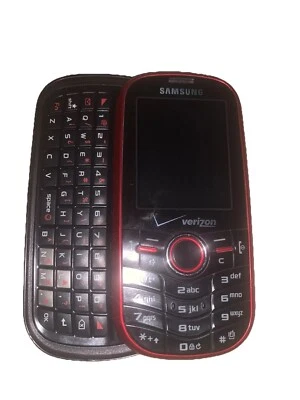 Samsung | Intensity | Model: SCH-U450 | Red & Black Slider Phone (Untested) - Image 1 of 4