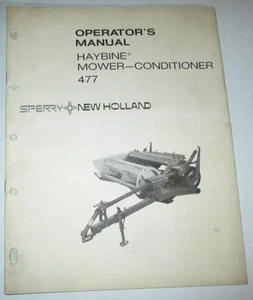New Holland 477 Mower Conditioner Operators Manual 7-75 42047712 NH ORIGINAL! - Picture 1 of 3