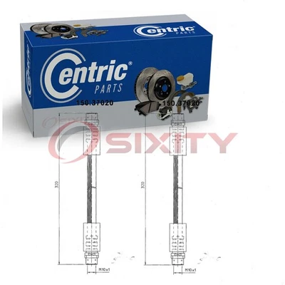 2 центральных гидравлических шланга переднего тормоза для шлангов Porsche Cayman 2006-2012 годов выпуска rl - Изображение 1 из 4