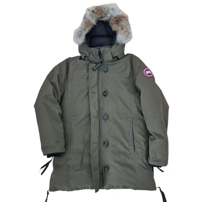 canadá goose dawson parka feminina pele de coiote média - Imagem 1 de 4