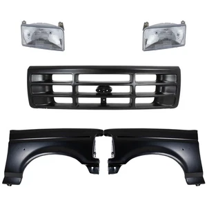 Fender & Headlight Kit For 1992-96 Ford F-150 F-250 Front Driver Passenger Side - Picture 1 of 19