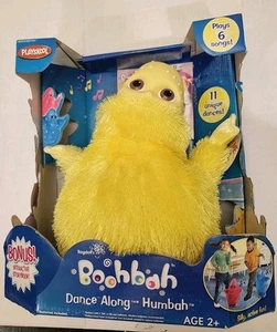 Peluche BOOHBAH Dance Along Humbah 13" GIALLO canto danza 2004 NUOVO IN SCATOLA - Foto 1 di 2