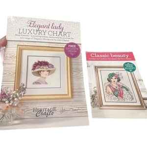 Joan Elliot Classic Beauty Art Deco Heritage Elegant Lady Cross Stitch Patterns - Bild 1 von 10